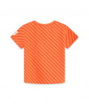 T-shirt en maille orange et marron Boy Crafted T-shirt en maille orange et marron Boy Crafted