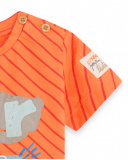 T-shirt en maille orange et marron Boy Crafted T-shirt en maille orange et marron Boy Crafted