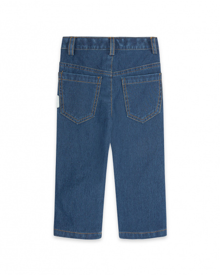 Pantalon Denim Bleu Boy Crafted