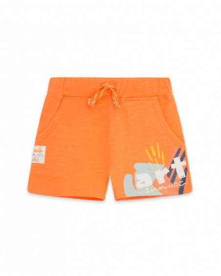 Orange Peluche Bermuda Boy Fabriqué Orange Peluche Bermuda Boy Fabriqué