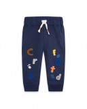 Pantalon en peluche bleu garçon fabriqué Pantalon en peluche bleu garçon fabriqué