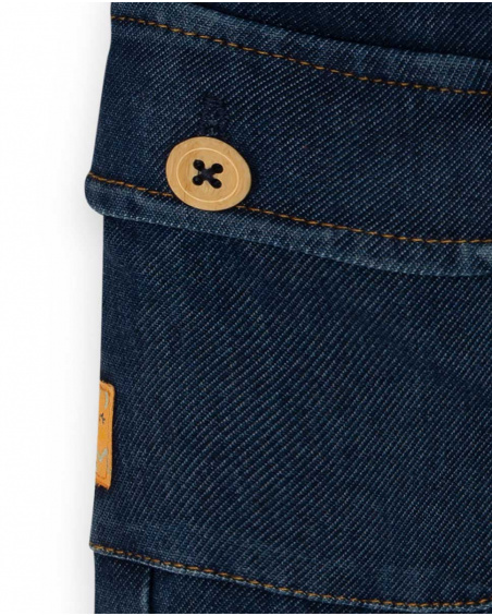 Pantalon en jean bleu Girl Crafted Pantalon en jean bleu Girl Crafted
