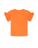 T-shirt en maille orange et bleu Girl Crafted T-shirt en maille orange et bleu Girl Crafted