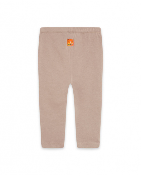Legging en tricot marron pour fille Crafted Legging en tricot marron pour fille Crafted
