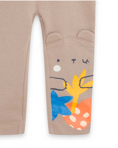 Legging en tricot marron pour fille Crafted Legging en tricot marron pour fille Crafted