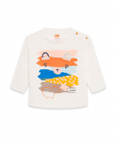 T-shirt en maille beige Girl Crafted T-shirt en maille beige Girl Crafted