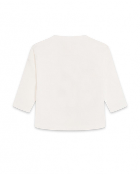 T-shirt en maille beige Girl Crafted T-shirt en maille beige Girl Crafted