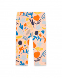 Legging en peluche orange fabriqué par une fille Legging en peluche orange fabriqué par une fille