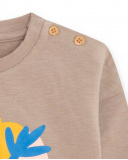 Sweat marron en peluche pour fille Crafted Sweat marron en peluche pour fille Crafted