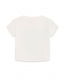 T-shirt en maille beige et bleu Girl Crafted T-shirt en maille beige et bleu Girl Crafted