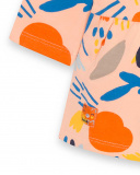 Robe en peluche orange fabriquée par une fille Robe en peluche orange fabriquée par une fille