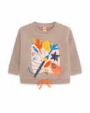 Sweat marron en peluche pour fille Crafted Sweat marron en peluche pour fille Crafted