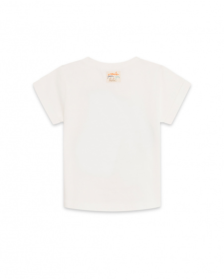 T-shirt en maille beige et orange Boy Crafted T-shirt en maille beige et orange Boy Crafted