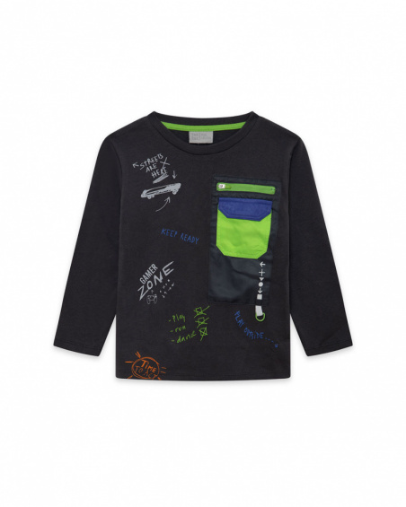 T-shirt en maille gris Boy Active T-shirt en maille gris Boy Active