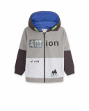 Sweat à capuche gris en peluche Boy Active Sweat à capuche gris en peluche Boy Active
