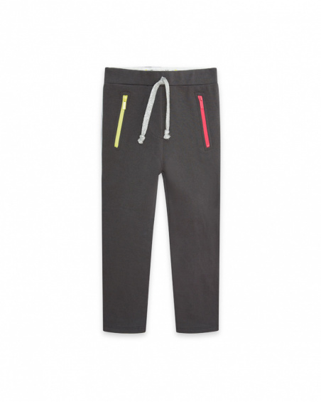Legging Peluche Gris Et Gris Fille Wild & Free Legging Peluche Gris Et Gris Fille Wild & Free