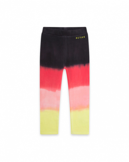 Legging Peluche Rose Et Gris Fille Wild & Free Legging Peluche Rose Et Gris Fille Wild & Free