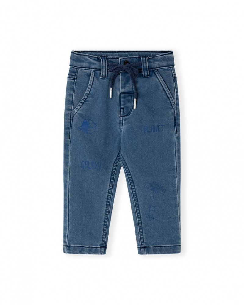 Pantalon Denim Tricoté Bleu Garçon Galaxy Friends