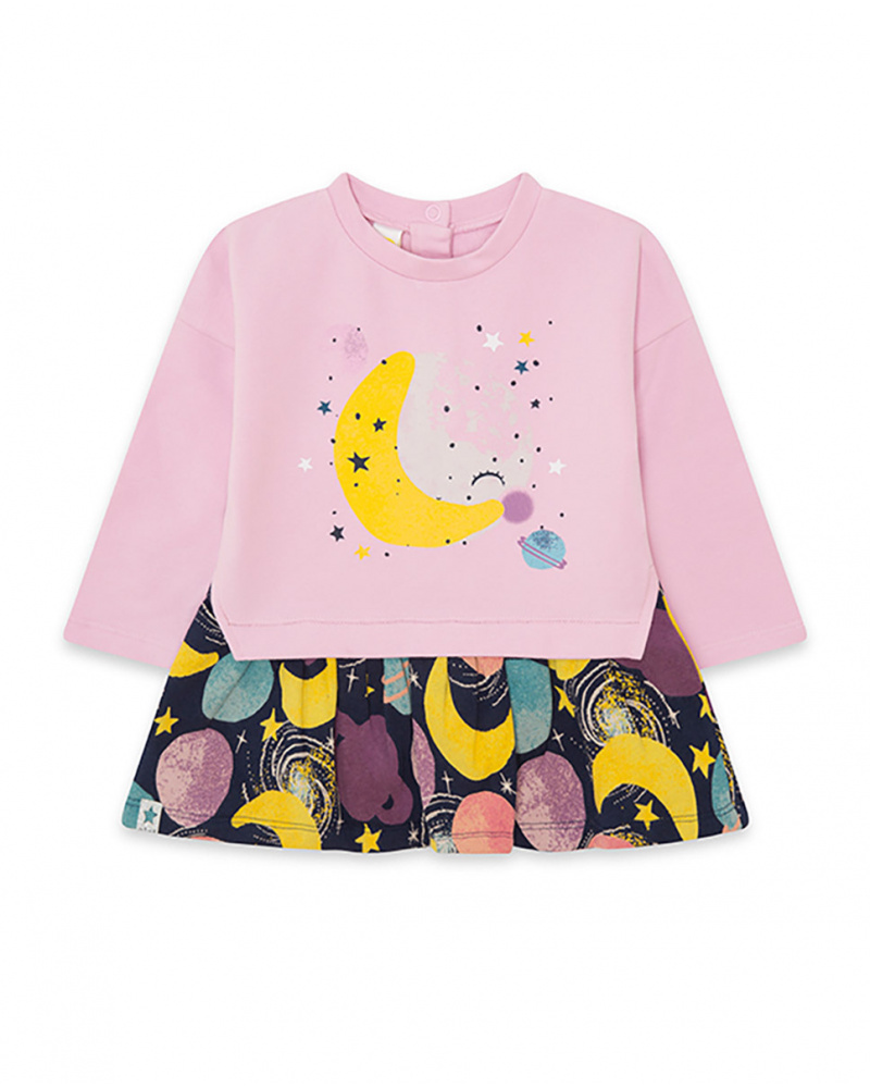 Robe en peluche rose pour fille Amis de la galaxie