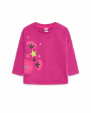 T-shirt en maille rose et gris fille Magic T-shirt en maille rose et gris fille Magic