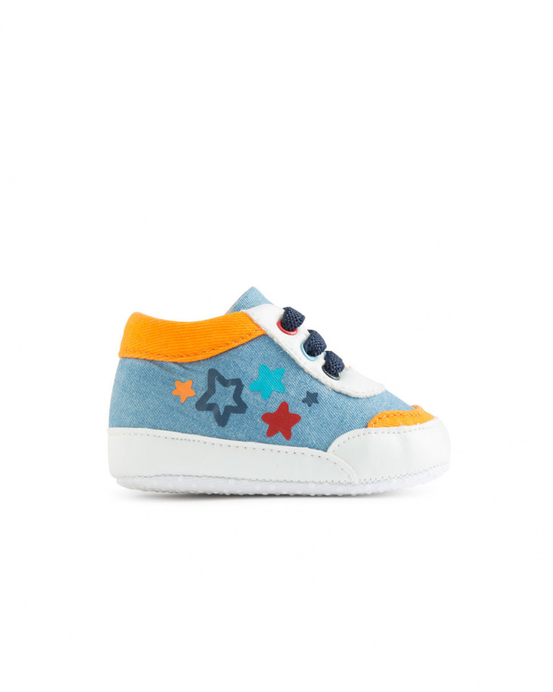 Baskets Denim Bleu Garçon Stars Collectors
