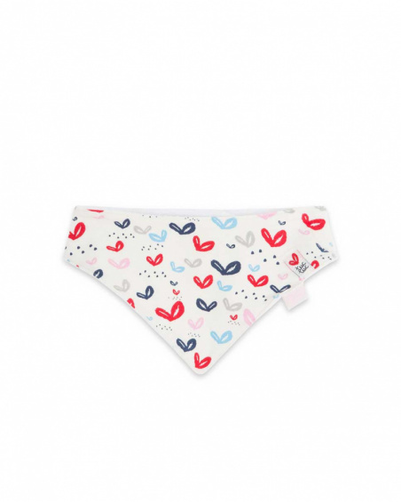 Bandana Blanc Et Pois Rouges Garçon Mini Traveller Bandana Blanc Et Pois Rouges Garçon Mini Traveller