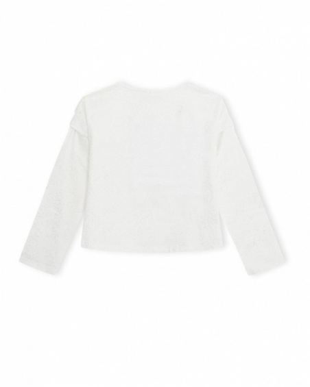 T-shirt gris en maille fille Wild & Free