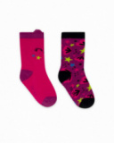 Set 2 Chaussettes Rose Fille Magique Set 2 Chaussettes Rose Fille Magique