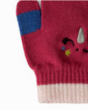 Gants Fille Rose Tricot Magic Gants Fille Rose Tricot Magic