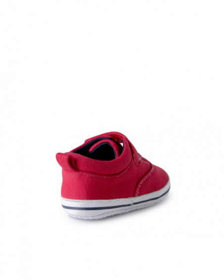 Chaussons Peluche Garçon Rouge Mini Traveller