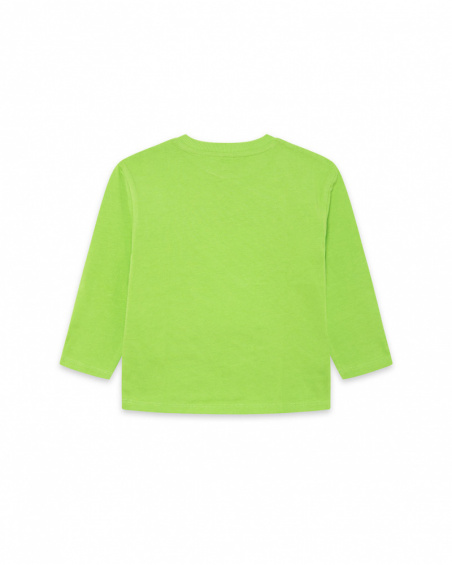 T-shirt en maille vert et gris Boy Active T-shirt en maille vert et gris Boy Active