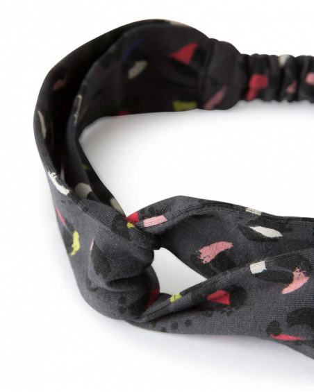 Bandeau en tricot gris pour fille Wild & Free