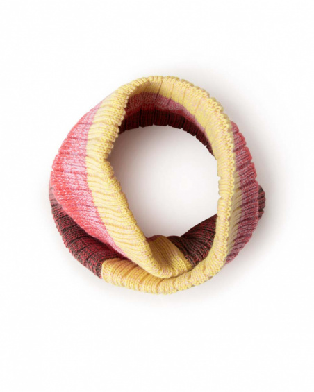 Bonnet Et Cou En Tricot Rose Fille Wild & Free