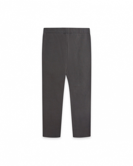 Legging Peluche Gris Et Gris Fille Wild & Free Legging Peluche Gris Et Gris Fille Wild & Free