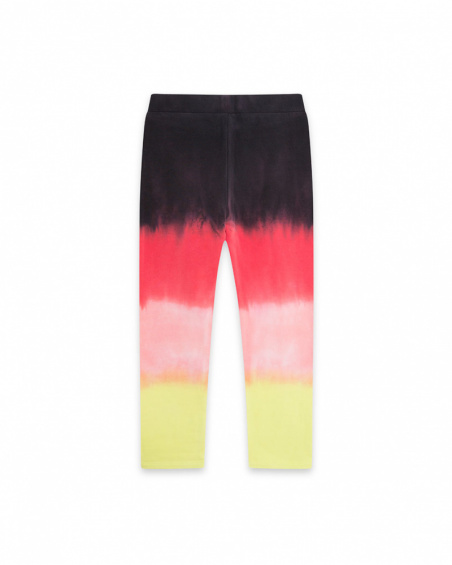 Legging Peluche Rose Et Gris Fille Wild & Free Legging Peluche Rose Et Gris Fille Wild & Free