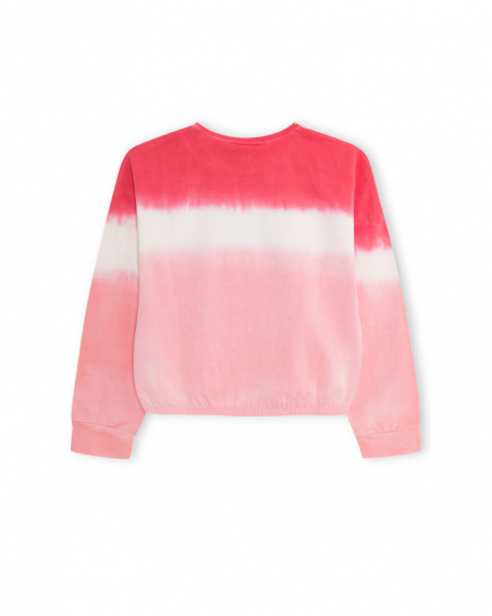 T-shirt en maille rose et gris fille Wild & Free T-shirt en maille rose et gris fille Wild & Free