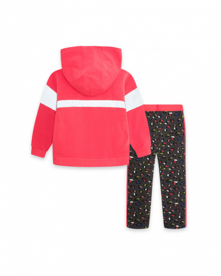 Sweat Et Legging Peluche Rose Fille Wild & Free Sweat Et Legging Peluche Rose Fille Wild & Free