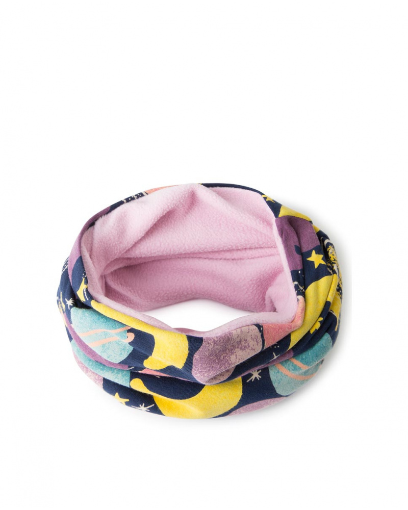 Bandana à pois bleu Girl Galaxy Friends