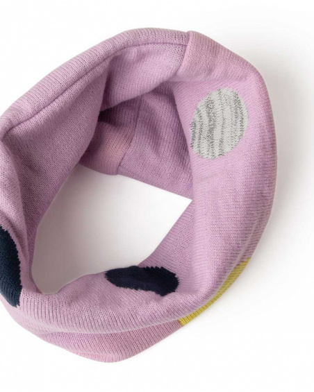 Bonnet et cou en tricot rose Girl Galaxy Friends
