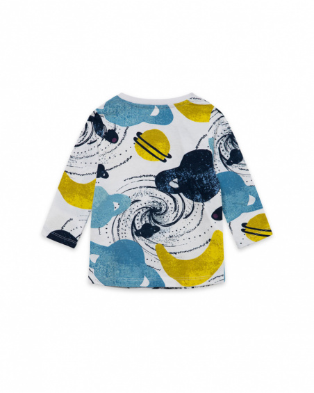 T-shirt en tricot bleu garçon Galaxy Friends