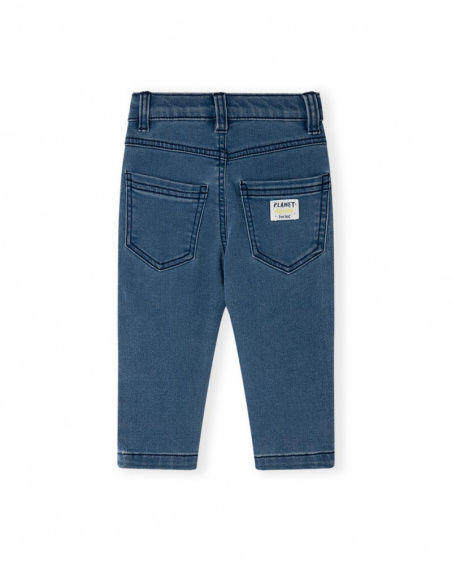 Pantalon Denim Tricoté Bleu Garçon Galaxy Friends
