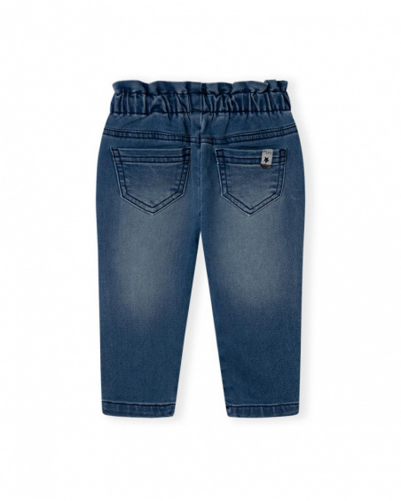 Pantalon Peluche Bleu Fille Galaxy Friends