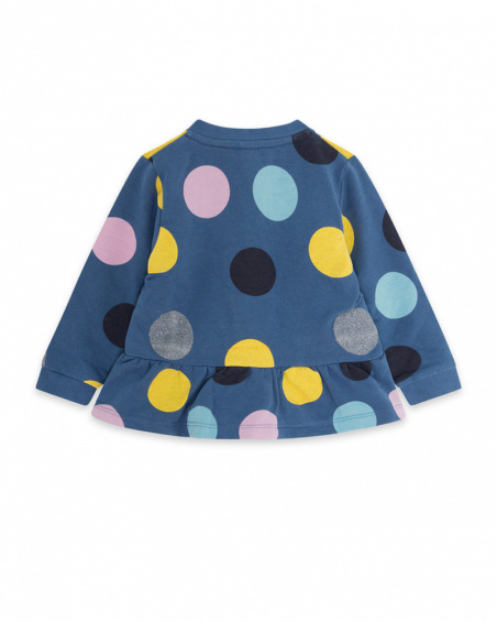 Sweat Peluche Bleu Et Rose Fille Galaxy Friends