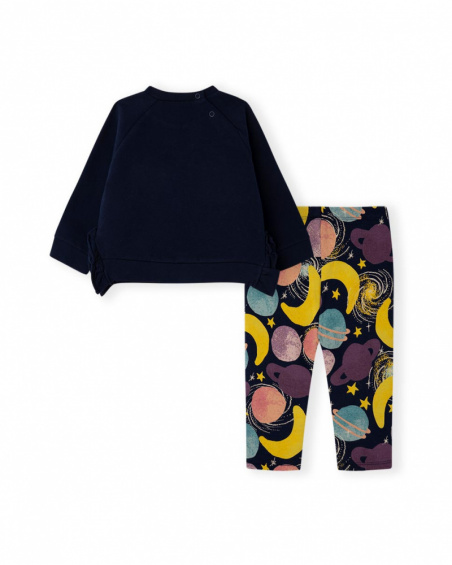 Sweat et legging en peluche bleu fille Galaxy Friends Sweat et legging en peluche bleu fille Galaxy Friends