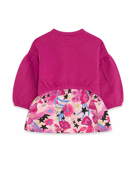 Robe Rose En Tricot Et Peluche Fille Magic