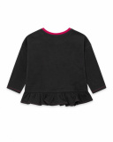 T-shirt en maille gris et rose fille Magic T-shirt en maille gris et rose fille Magic