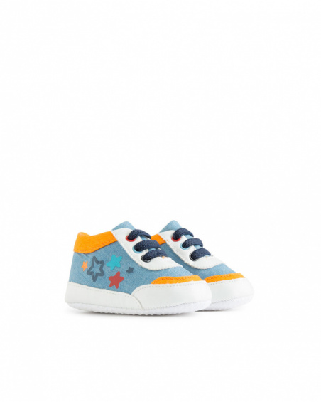Baskets Denim Bleu Garçon Stars Collectors