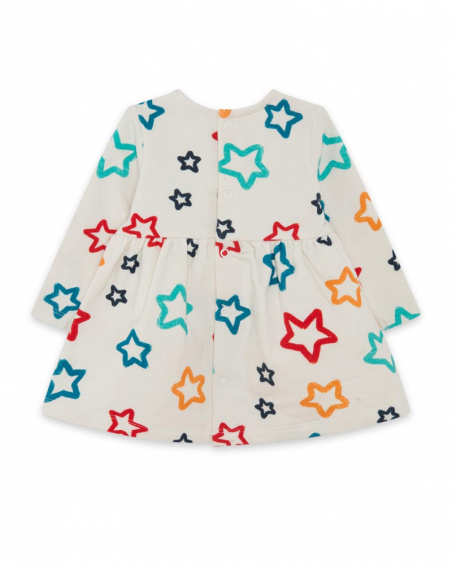 Robe en peluche blanche Girl Stars Collectors Robe en peluche blanche Girl Stars Collectors