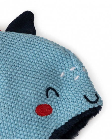 Bonnet Tricot Bleu Enfant Mini Traveller Bonnet Tricot Bleu Enfant Mini Traveller