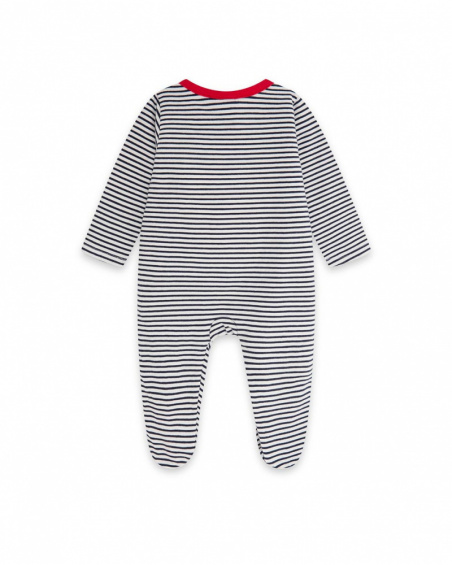 Barboteuse Tricot Bleu Garçon Mini Traveller Barboteuse Tricot Bleu Garçon Mini Traveller